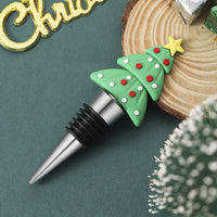 HKM-810707 Christmas Cork Wine Stopper – Aluminum Alloy & PVC – Festive Party Essential