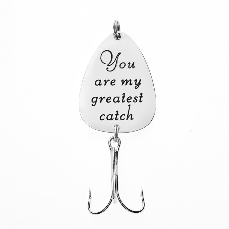 HKM-810771 Fishing Tackle Fish Hook Souvenir with Pearl and Alloy Wings Accessories