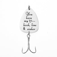 HKM-810771 Fishing Tackle Fish Hook Souvenir with Pearl and Alloy Wings Accessories