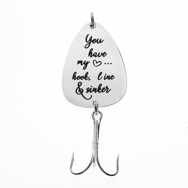 HKM-810771 Fishing Tackle Fish Hook Souvenir with Pearl and Alloy Wings Accessories