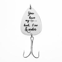 HKM-810771 Fishing Tackle Fish Hook Souvenir with Pearl and Alloy Wings Accessories