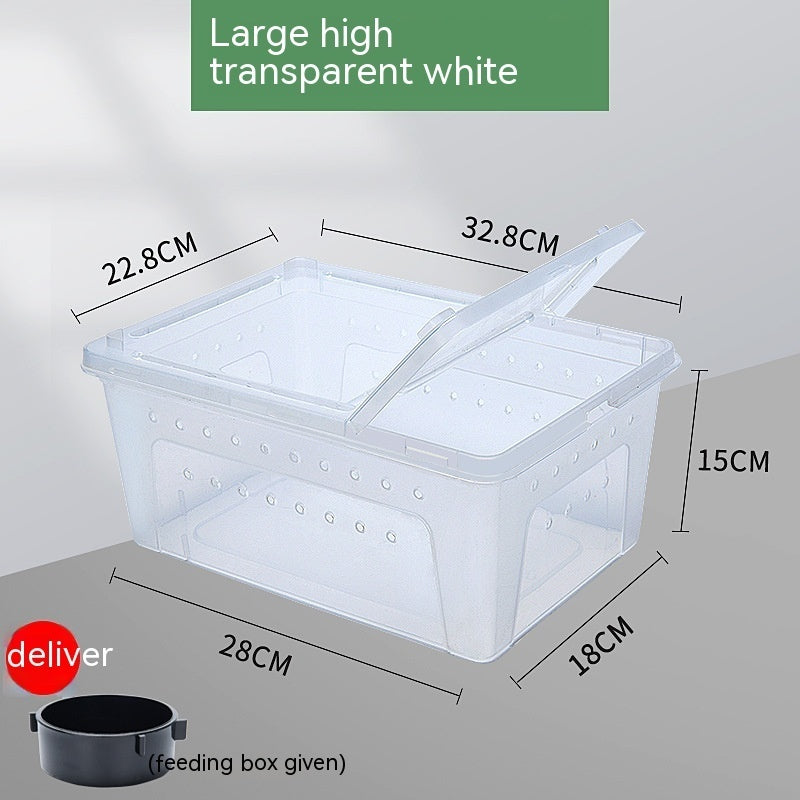 HKM-810771 Silkworm Feeding Jar for Box Turtles - High Transparent Universal Sizes