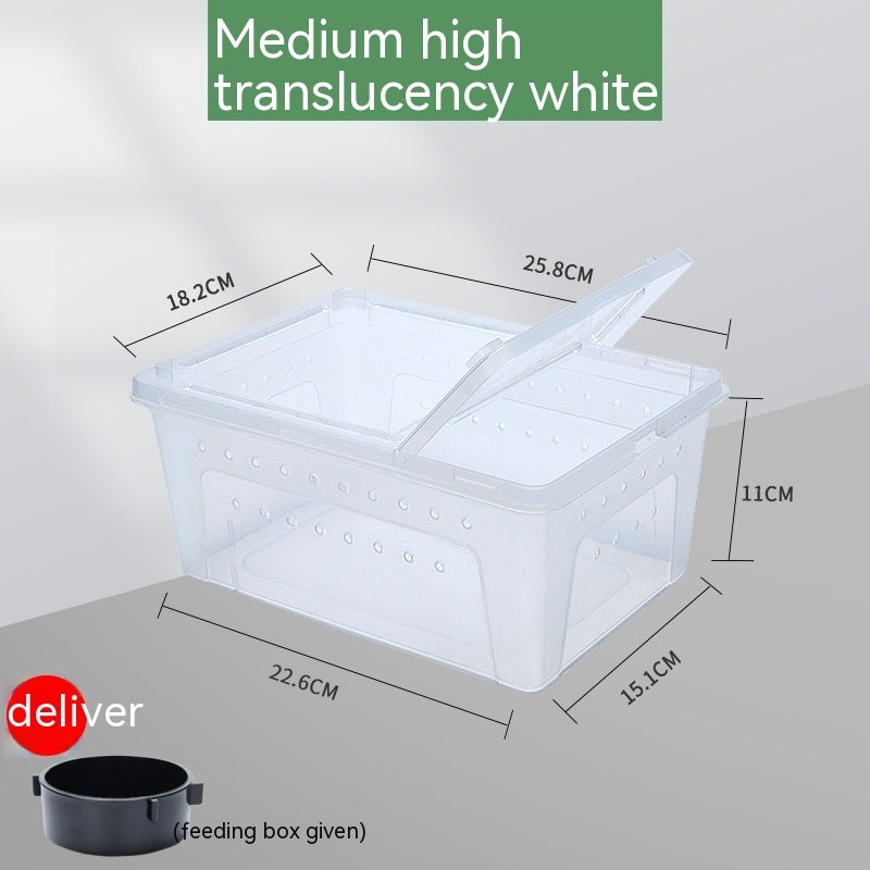 HKM-810771 Silkworm Feeding Jar for Box Turtles - High Transparent Universal Sizes