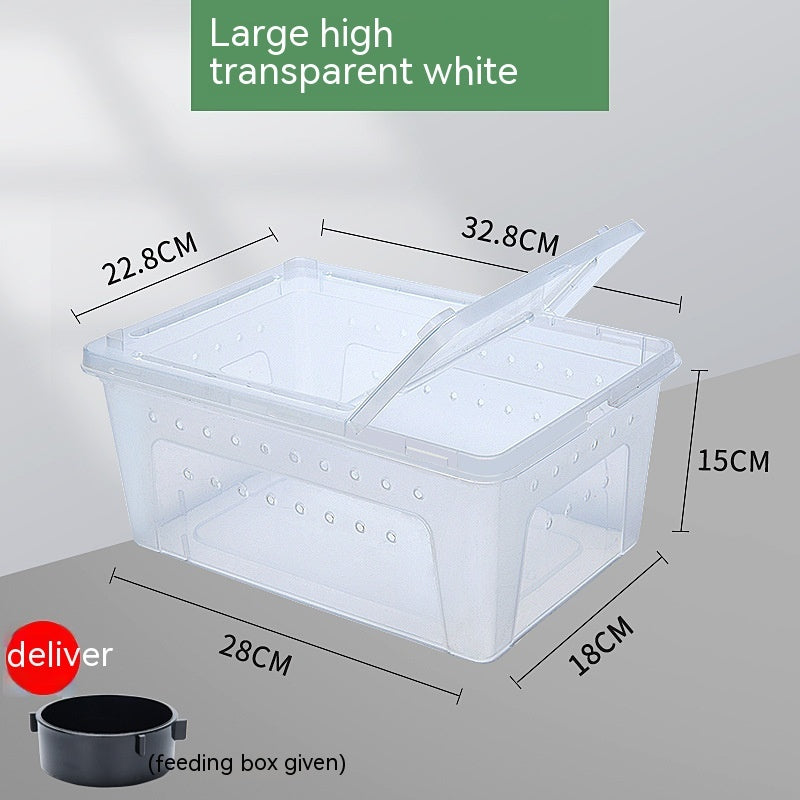 HKM-810771 Silkworm Feeding Jar for Box Turtles - High Transparent Universal Sizes