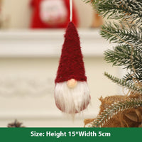 HKM-810899 Knitted Christmas Tree Doll Pendant - Available in Multiple Colors and Styles
