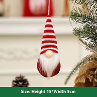 HKM-810899 Knitted Christmas Tree Doll Pendant - Available in Multiple Colors and Styles