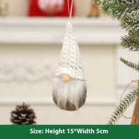 HKM-810899 Knitted Christmas Tree Doll Pendant - Available in Multiple Colors and Styles