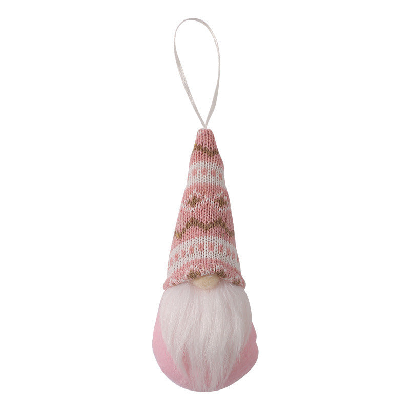 HKM-810899 Knitted Christmas Tree Doll Pendant - Available in Multiple Colors and Styles