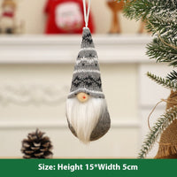 HKM-810899 Knitted Christmas Tree Doll Pendant - Available in Multiple Colors and Styles