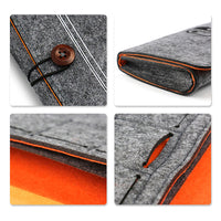 HKM-810963 Felt Pouch Bag for Nintendo Switch with Game Card Slots and Double Layer Storage