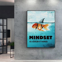 HKM-811091 Goldfish Patterns Canvas Art - Water-Based Machine Printed Frameless Design