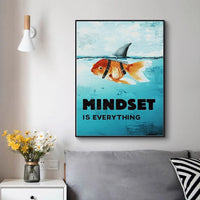 HKM-811091 Goldfish Patterns Canvas Art - Water-Based Machine Printed Frameless Design