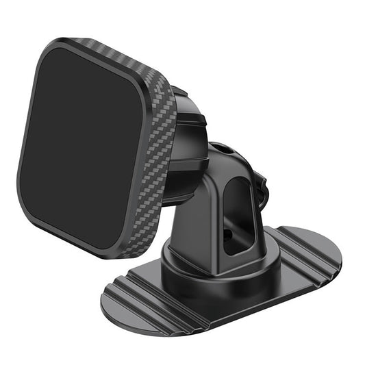 HKM-811155 Magnetic Square Phone Holder with Adhesive Base and Line Hook for Car Mounting