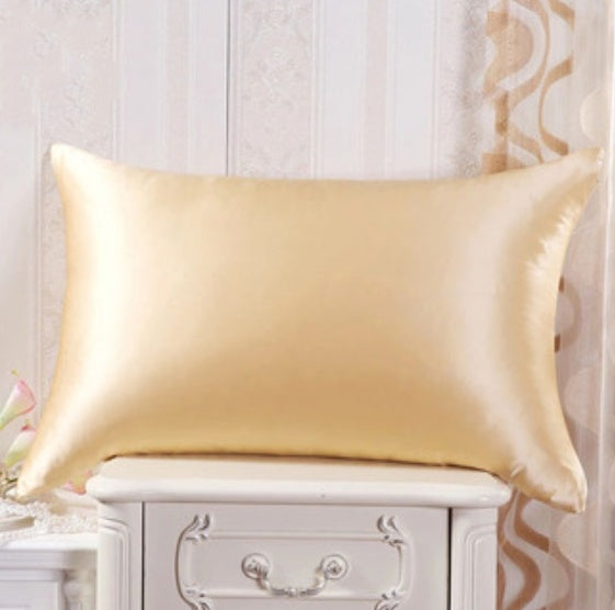 HKM-811219 Silk and Satin Pillowcase Set - Available in Multiple Colors