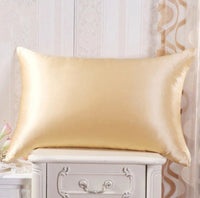 HKM-811219 Silk and Satin Pillowcase Set - Available in Multiple Colors