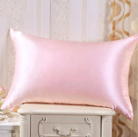 HKM-811219 Silk and Satin Pillowcase Set - Available in Multiple Colors