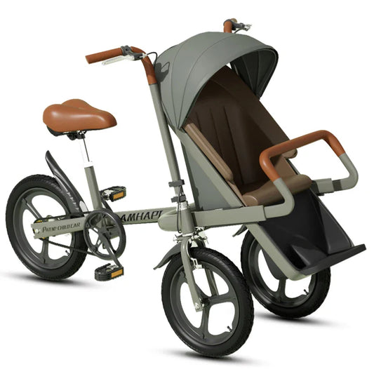 KTX-811283 Three-Wheel Baby Tricycle Stroller with Easy Folding Design for Boys and Girls