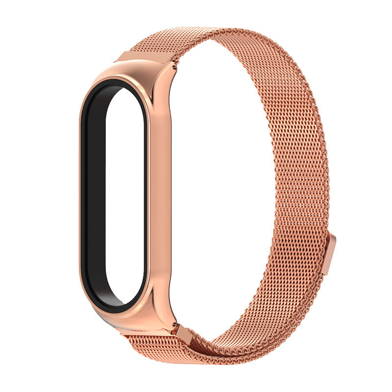 HKM-811603 Metal Strap for Mi Band 3, Mi Band 4, Mi Band 5, Mi Band 6 – Multiple Buckle Colors Available