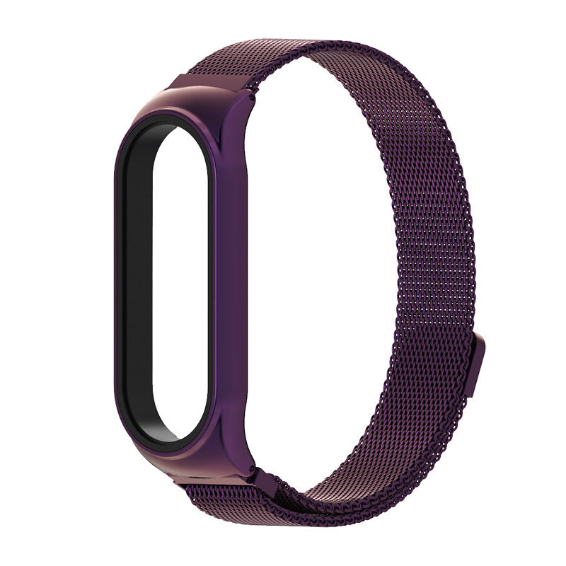 HKM-811603 Metal Strap for Mi Band 3, Mi Band 4, Mi Band 5, Mi Band 6 – Multiple Buckle Colors Available