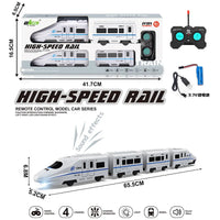 HKM-811667 High-Speed RC Rail Vehicle Model for Boys - 4 Channel Remote Control Train Set
