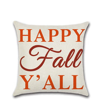 HKM-811795 Thanksgiving Festive Cushion Cover - Pastoral Style Spandex Pillowcase, 45x45cm