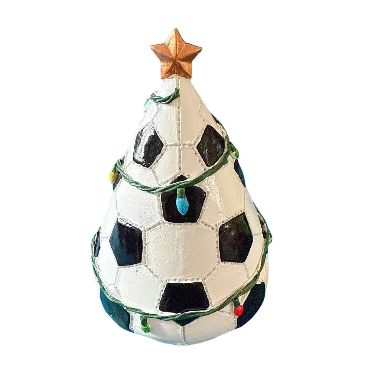HKM-811859 Rugby-Themed Resin Christmas Tree Decoration - 15CM