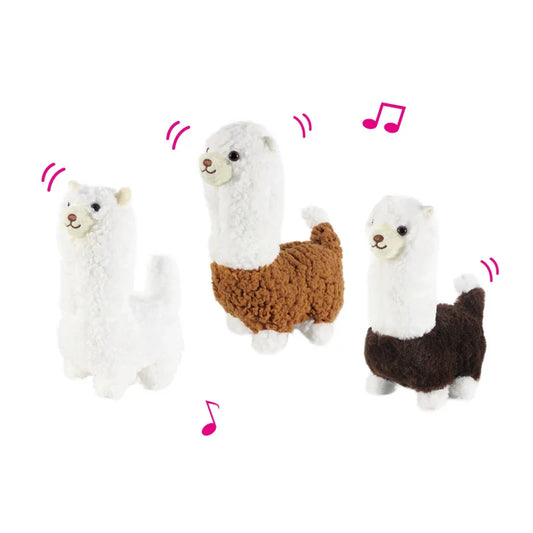 Battery Operated Walking Alpaca Plush Toy with Sound, 31-50cm, Unisex, Ages 2-7