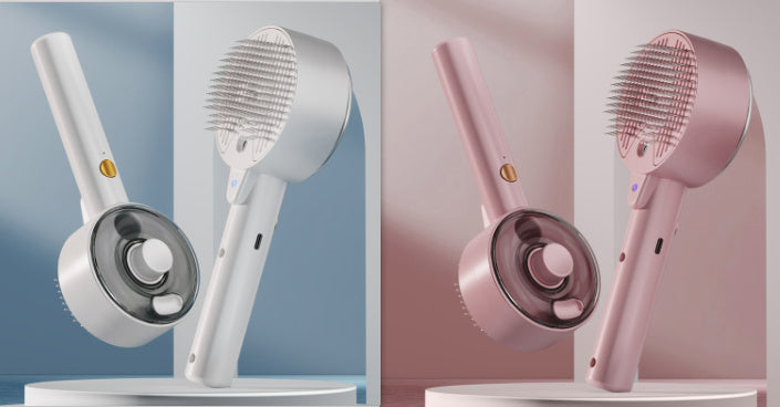 HKM-812179 Pet Hair Removal Brush with UV Sterilization and Essential Oil Spray for Dogs and Cats