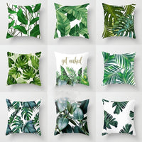 HKM-812307 Tropical Plant and Flower Pillow Cover, 45x45cm, Style 22