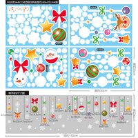 HKM-812371 Christmas Themed Window Decoration Static Stickers - Festive Designs for Holiday Decor