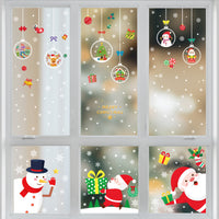 HKM-812371 Christmas Themed Window Decoration Static Stickers - Festive Designs for Holiday Decor