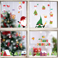 HKM-812371 Christmas Themed Window Decoration Static Stickers - Festive Designs for Holiday Decor