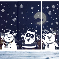 HKM-812371 Christmas Themed Window Decoration Static Stickers - Festive Designs for Holiday Decor