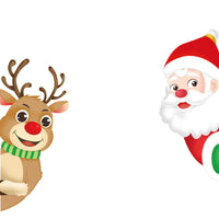 HKM-812371 Christmas Themed Window Decoration Static Stickers - Festive Designs for Holiday Decor