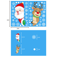 HKM-812371 Christmas Themed Window Decoration Static Stickers - Festive Designs for Holiday Decor