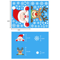 HKM-812371 Christmas Themed Window Decoration Static Stickers - Festive Designs for Holiday Decor
