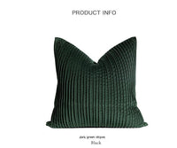HKM-812371 Nordic Style Solid Color Sofa Pillow Set in Dark Green and Mint Green, 50x50cm