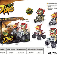 HKM-812499 Dino Pull Back Car Toy - Multi-Style Dinosaur Vehicle, Age 5+