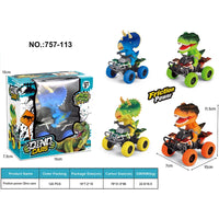 HKM-812499 Dino Pull Back Car Toy - Multi-Style Dinosaur Vehicle, Age 5+