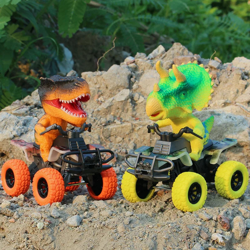 HKM-812499 Dino Pull Back Car Toy - Multi-Style Dinosaur Vehicle, Age 5+