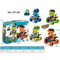 HKM-812499 Dino Pull Back Car Toy - Multi-Style Dinosaur Vehicle, Age 5+