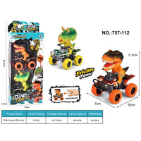 HKM-812499 Dino Pull Back Car Toy - Multi-Style Dinosaur Vehicle, Age 5+