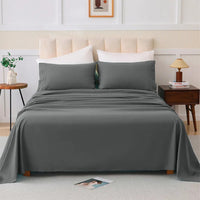 HKM-812563 Cloud-Like Comfort Four-Piece Soft Cotton Blend Bed Set with Eco-Friendly Printing