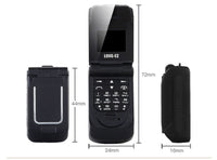 HKM-812627 Compact Mini Flip Phone with Small Screen - Available in Multiple Colors
