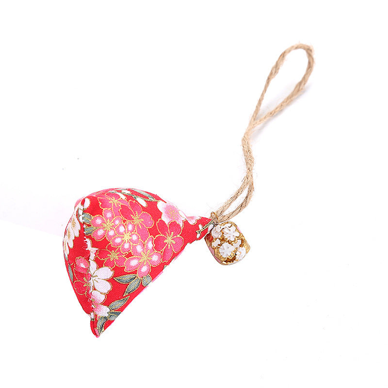 HKM-812755 Dragon Boat Festival Cat Dumplings with Bells - Catnip Chew Toy for Cats