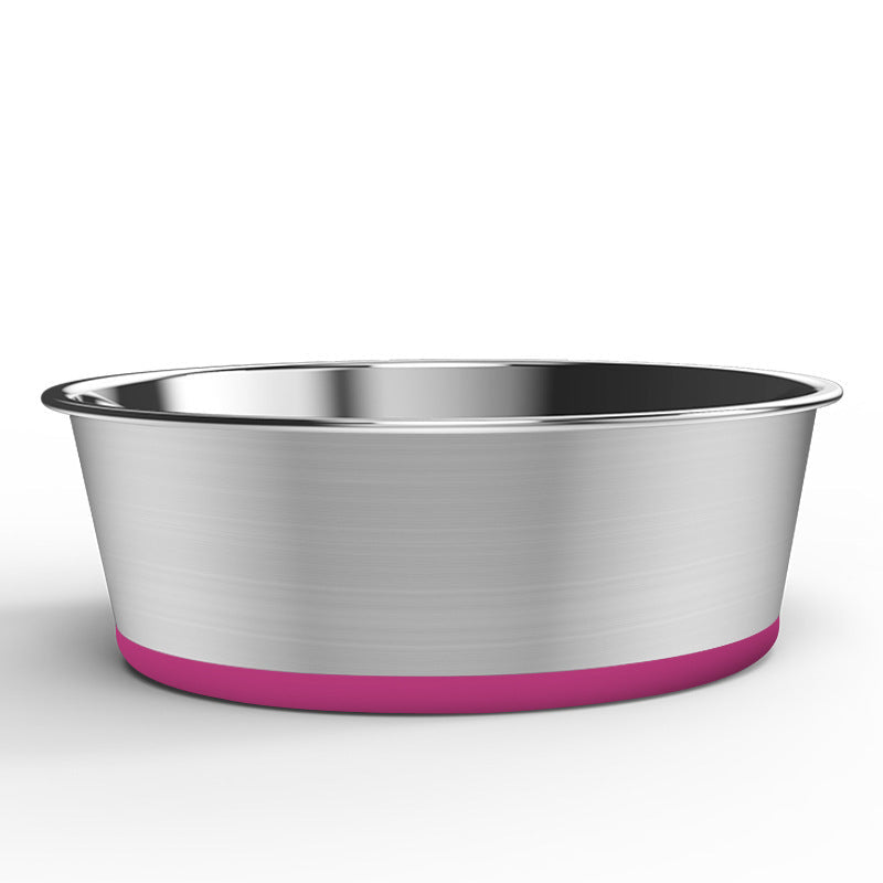 HKM-812755 Non-slip Stainless Steel Dog Bowl for Medium and Large Dogs - Various Color Options Available