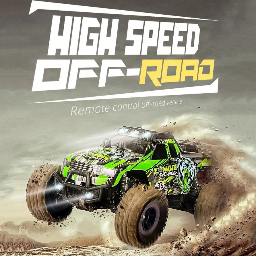 HKM-812819 1:18 Remote Control High Speed Off-Road Car for Kids, 2.4G Climbing Toy, Ready-to-Go, Indoor/Outdoor Fun