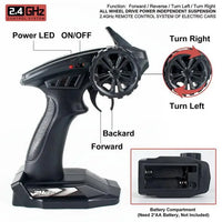HKM-812819 1:18 Remote Control High Speed Off-Road Car for Kids, 2.4G Climbing Toy, Ready-to-Go, Indoor/Outdoor Fun