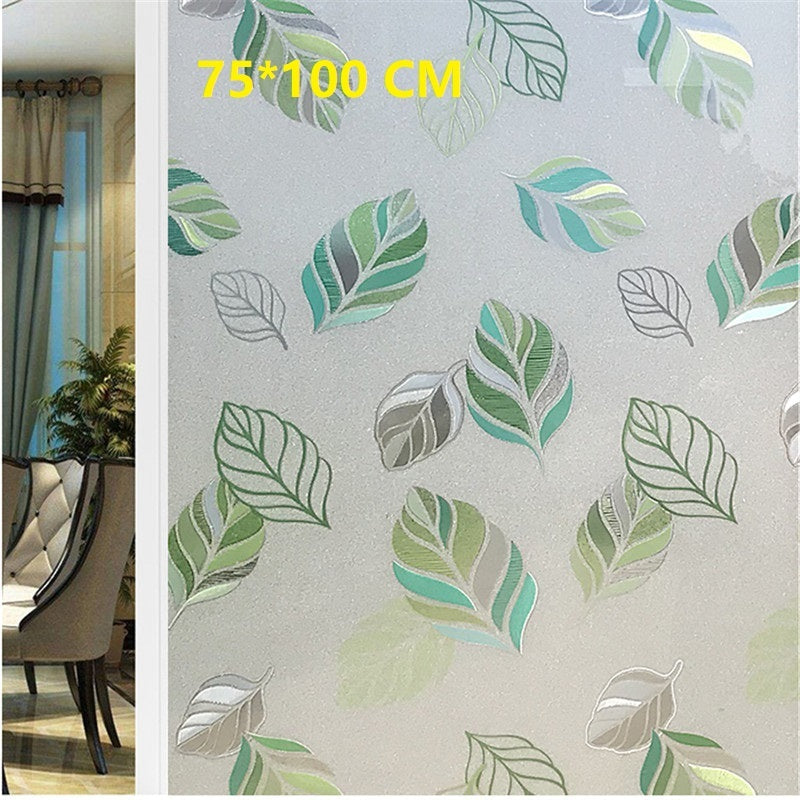 HKM-812947 Waterproof Stained Frosted Static Cling Window Film for Smooth Surfaces