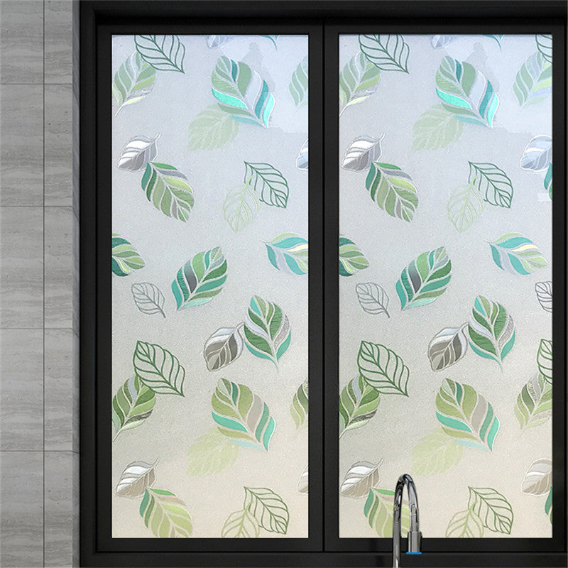HKM-812947 Waterproof Stained Frosted Static Cling Window Film for Smooth Surfaces